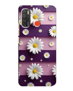 Чохол для TECNO Spark 5 з картинкою «Ромашки на фіолетовому» Чохол для TECNO Spark 5 з картинкою «Ромашки на фіолетовому»