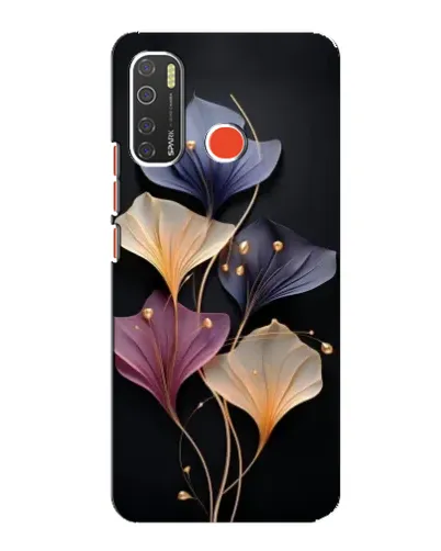 Чехол для TECNO Spark 5 с картинкой «Лиловые цветы грации»