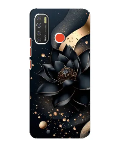 Чехол для TECNO Spark 5 с картинкой «Черный лотос»