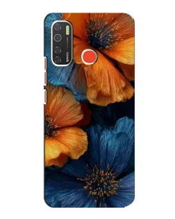 Чохол для TECNO Spark 5 з картинкою «Яскрава синьо-помаранчева флора» Чохол для TECNO Spark 5 з картинкою «Яскрава синьо-помаранчева флора»