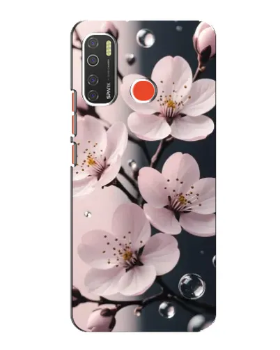 Чехол для TECNO Spark 5 с картинкой «Нежная сакура и капли» Чехол для TECNO Spark 5 с картинкой «Нежная сакура и капли»