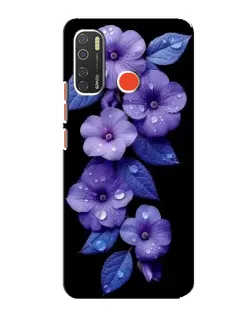Чехол для TECNO Spark 5 с картинкой «Фиолетовые цветы с росою» Чехол для TECNO Spark 5 с картинкой «Фиолетовые цветы с росою»
