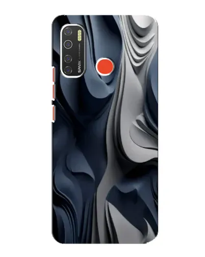 Чехол для TECNO Spark 5 с картинкой «Объемные синие складки» Чехол для TECNO Spark 5 с картинкой «Объемные синие складки»