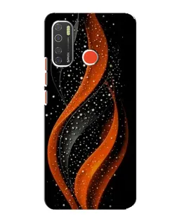 Чехол для TECNO Spark 5 с картинкой «Огненная звездная волна»