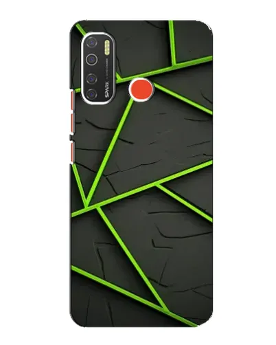 Чехол для TECNO Spark 5 с картинкой «Зеленые геометрические линии» Чехол для TECNO Spark 5 с картинкой «Зеленые геометрические линии»