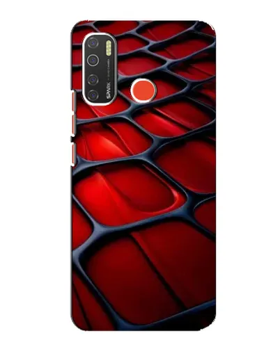 Чехол для TECNO Spark 5 с картинкой «Красная глянцевая сетка» Чехол для TECNO Spark 5 с картинкой «Красная глянцевая сетка»