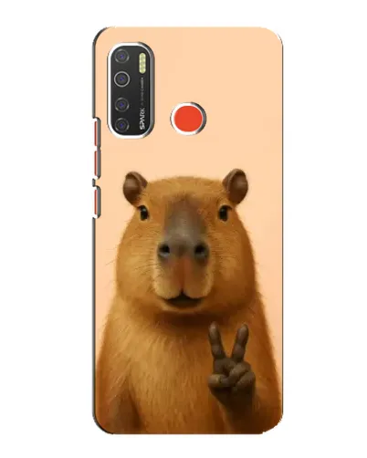 Чехол для TECNO Spark 5 с картинкой «Капибара виктория»