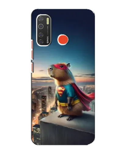 Чехол для TECNO Spark 5 с картинкой «Капи-мен супергерой»