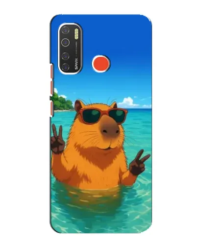 Чехол для TECNO Spark 5 с картинкой «Морская капибара»