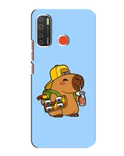 Чохол для TECNO Spark 5 з картинкою «Капібара на скейті» Чохол для TECNO Spark 5 з картинкою «Капібара на скейті»