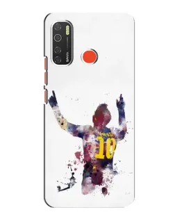 Чехол для TECNO Spark 5 с картинкой «Акварельный Месси Барселона» Чехол для TECNO Spark 5 с картинкой «Акварельный Месси Барселона»