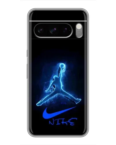 Чехол для TECNO Spark 50 с картинкой «Jordan Neon Blue» Чехол для TECNO Spark 50 с картинкой «Jordan Neon Blue»