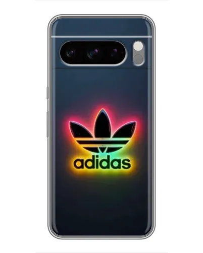 Чехол для TECNO Spark 50 с картинкой «Неоновый Adidas»