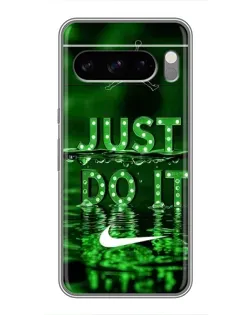 Чехол для TECNO Spark 50 с картинкой «Зеленый неоновый Nike»