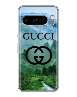 Чехол для TECNO Spark 50 с картинкой «Gucci — горный пейзаж»