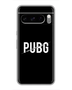 Чехол для TECNO Spark 50 с картинкой «PUBG — белый логотип»