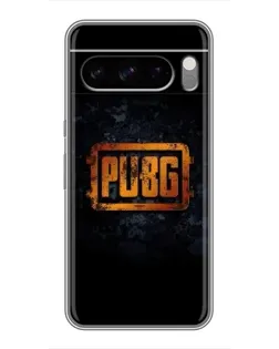 Чехол для TECNO Spark 50 с картинкой «PUBG — золотой логотип»