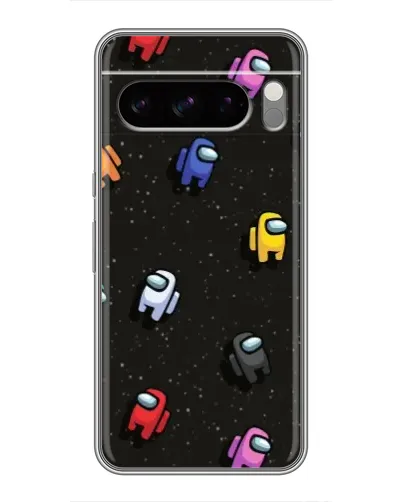 Чехол для TECNO Spark 50 с картинкой «Космический паттерн Among Us»