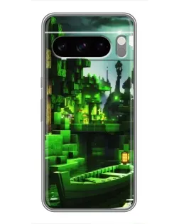 Чехол для TECNO Spark 50 с картинкой «Minecraft лесной пейзаж»
