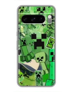 Чехол для TECNO Spark 50 с картинкой «Криперы Minecraft»