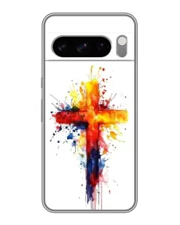 Чехол для TECNO Spark 50 с картинкой «Акварельный крест»