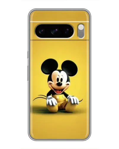 Чехол для TECNO Spark 50 с картинкой «Микки на желтом»