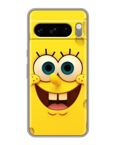 Чехол для TECNO Spark 50 с картинкой «Губка Боб улыбка»