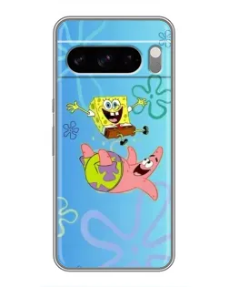 Чехол для TECNO Spark 50 с картинкой «Спанч Боб и Патрик»