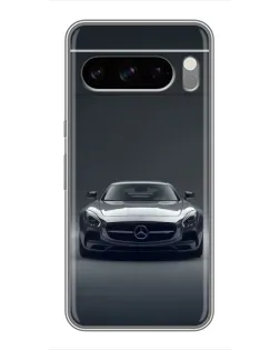 Чехол для TECNO Spark 50 с картинкой «Mercedes на черном»