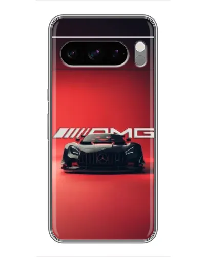 Чехол для TECNO Spark 50 с картинкой «Mercedes AMG — красная линия»