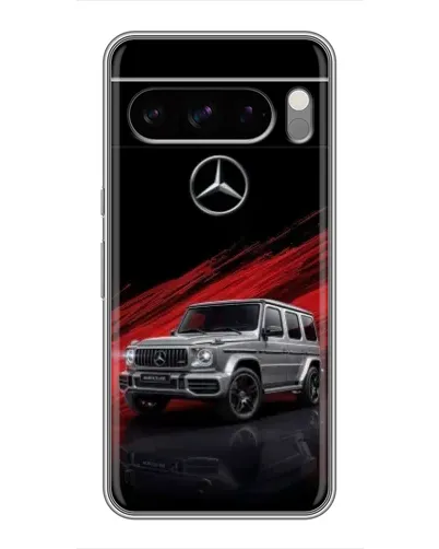 Чехол для TECNO Spark 50 с картинкой «Mercedes G-Class красный»