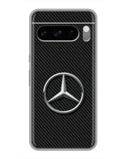 Чехол для TECNO Spark 50 с картинкой «Карбоновый Mercedes стиль»