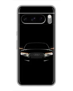 Чехол для TECNO Spark 50 с картинкой «Audi — ночной контур»