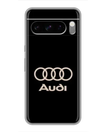 Чехол для TECNO Spark 50 с картинкой «Audi — золотой логотип»
