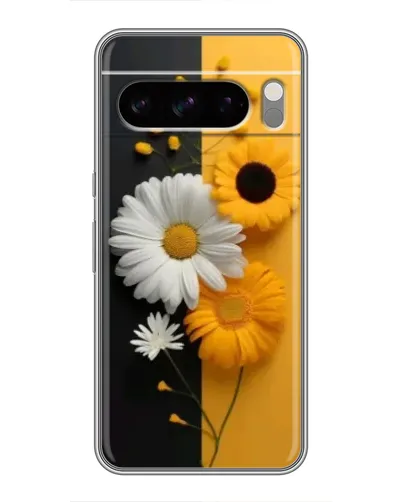 Чехол для TECNO Spark 50 с картинкой «Подсолнух и ромашка»