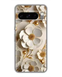 Чехол для TECNO Spark 50 с картинкой «Белие бумажние  цвети»