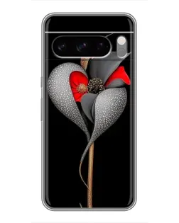 Чехол для TECNO Spark 50 с картинкой «Серебряный фантазийный цветок»