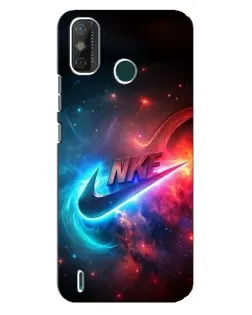 Чехол для TECNO Spark 6 GO (KE5) с картинкой «Огненный логотип Nike»