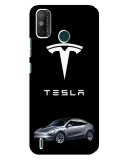 Чехол для TECNO Spark 6 GO (KE5) с картинкой «Tesla Model Y»