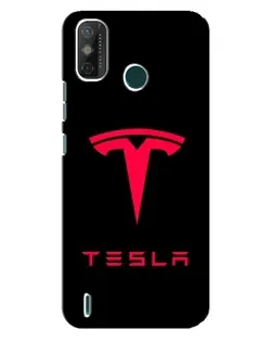 Чехол для TECNO Spark 6 GO (KE5) с картинкой «Tesla Red Logo»