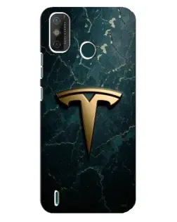 Чехол для TECNO Spark 6 GO (KE5) с картинкой «Мраморная Tesla Gold»