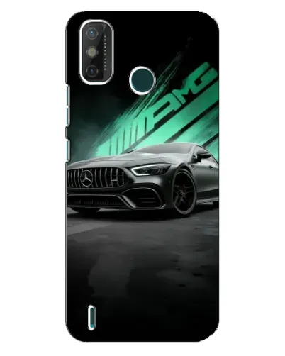 Чехол для TECNO Spark 6 GO (KE5) с картинкой «Темный Mercedes AMG»