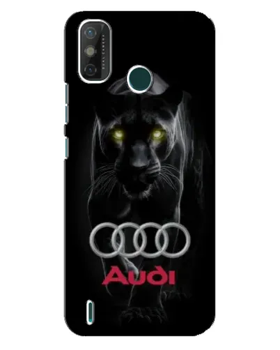 Чехол для TECNO Spark 6 GO (KE5) с картинкой «Пантера и Audi»
