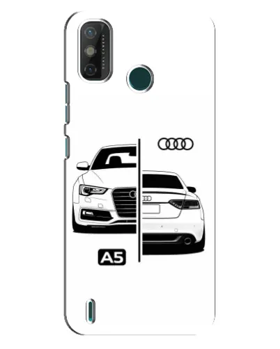 Чехол для TECNO Spark 6 GO (KE5) с картинкой «Audi — контрастный дизайн»