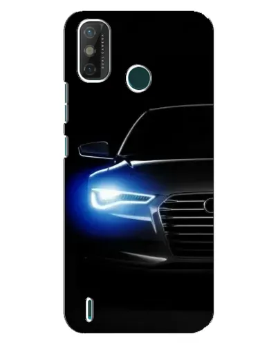 Чехол для TECNO Spark 6 GO (KE5) с картинкой «Неоновый взгляд Audi»