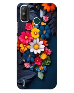 Чехол для TECNO Spark 6 GO (KE5) с картинкой «Цветочная феерия»