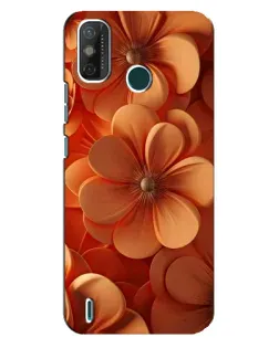 Чехол для TECNO Spark 6 GO (KE5) с картинкой «Оранжевый макро цветок»