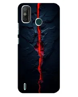 Чехол для TECNO Spark 6 GO (KE5) с картинкой «Kрасная лавовая трещина»