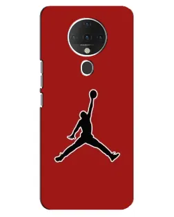 Чехол для TECNO Spark 6 с картинкой «Jordan Red Back»