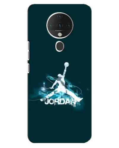 Чехол для TECNO Spark 6 с картинкой «Jordan Blue Fire» Чехол для TECNO Spark 6 с картинкой «Jordan Blue Fire»